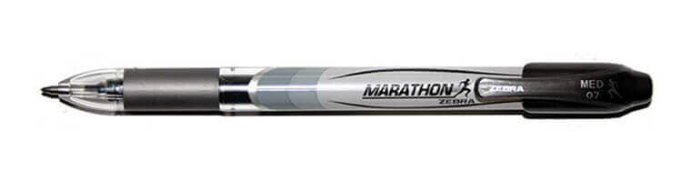 Zebra Marathon Gel Pen Black