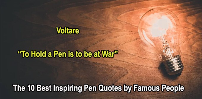 10 Best Pen Quotes by Famous People