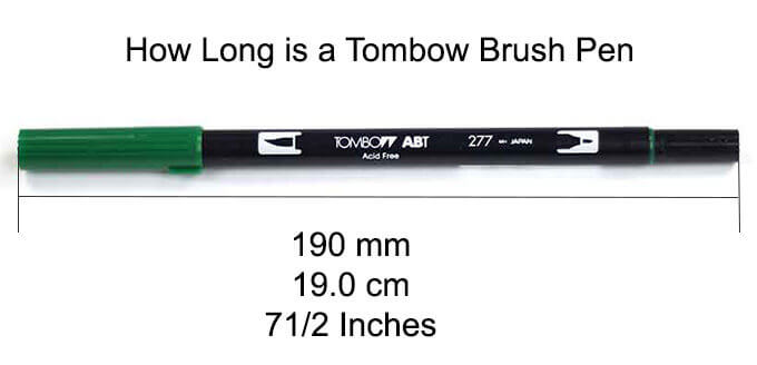 How Long is a Tombow Brush Pen