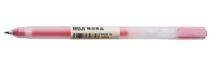 Muji Gel Ink Cap Type Ballpoint Pen 038mm