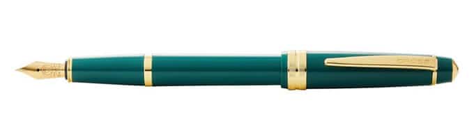 Cross Bailey Light Polished Green Resin and Gold Tone Fountain Pen