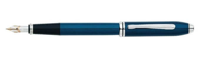 Cross Townsend Quartz Blue Lacquer Fountain Pen