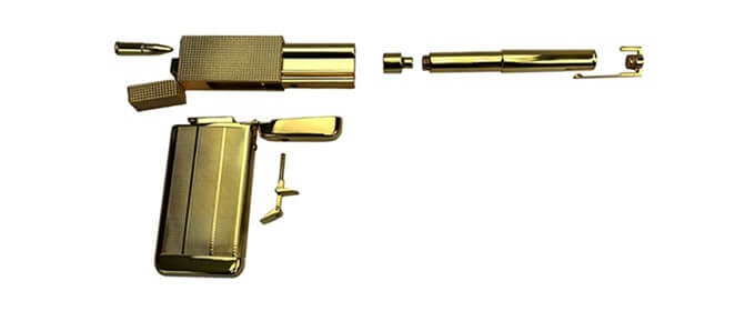Colibri Pen and Lighter Used to make The Golden Gun